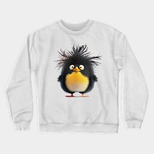 Penguin Cute Adorable Humorous Illustration Crewneck Sweatshirt